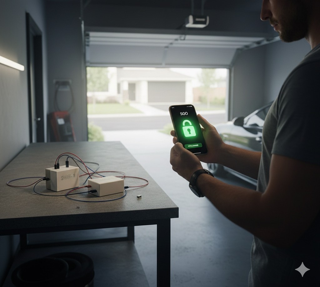 SGO Smart Garage Opener in action - Real home use